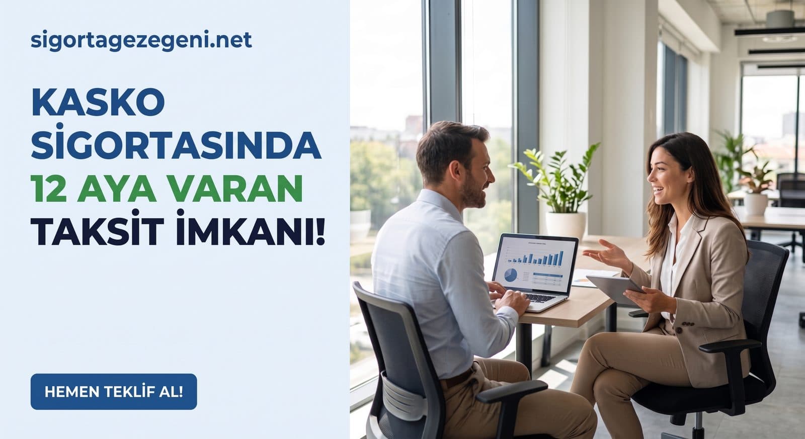 Kasko sigortasında 12 aya varan taksit imkanı